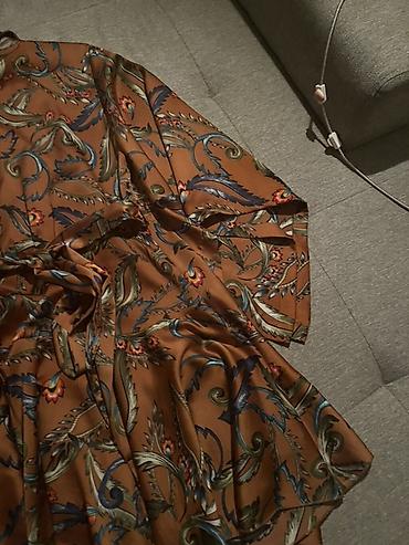 torba givenchy: Svilena/atlas haljina na preklop s remenom u struku. Topla — 4