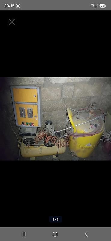 Avtoyuma üçün sikkə ilə işləyən köpükləmə/kompressor sistemi Tərkibi