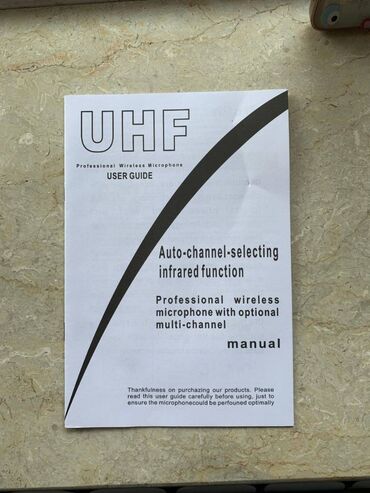 Mikrofonlar: Mikrofon "Shure UGX23" Shure mikrofonlar. cox kefiyyətlidir. metal — 6