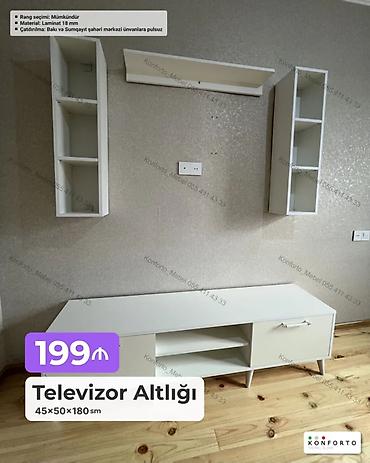 Ev və bağ: Televizor altlığı və asma modullar dəsti Ölçü (televizor altlığı) — 1