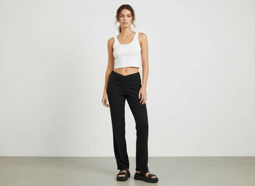 h m spodnie damskie: H&M Divided, Spodnie materiałowe damskie, rozmiar XS