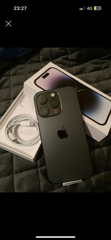 айфон 14 бишкек цена: IPhone 14 Pro, Колдонулган, 128 ГБ, Заряддоочу түзүлүш, Коргоочу айнек, Кабель, 85 %