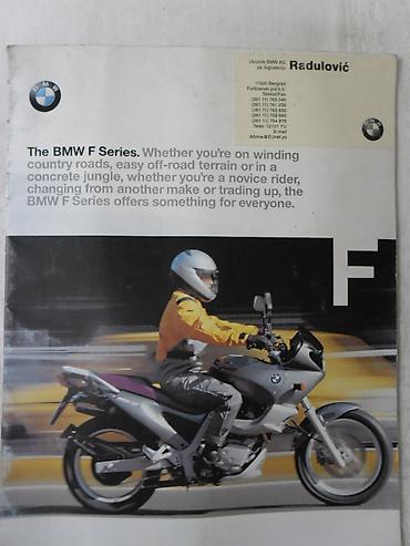 rešenje: Prospekt BMW F serija 1998, engleski, A 4 format, 20 str — 1