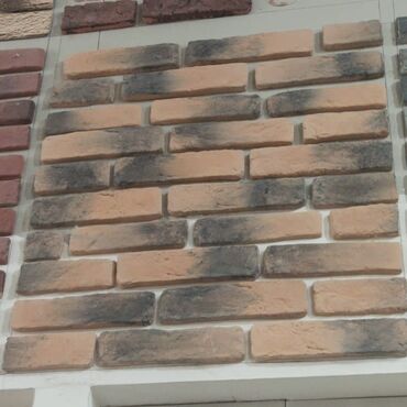 Digər bitirmə materialları: Kabançik fasad kərpiç Ağ və qəhvəyi tonlarda dekorativ kərpic-panellər — 11