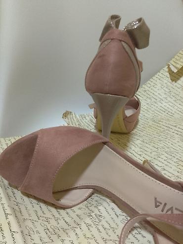 sandale za ples: Stileto potpetice,rose boja,Novo,velicina 40.Cena 1400 — 3