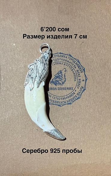 серебряные: Подвеска, обрамленная серебром 925 пробы. Декоративные элементы — 5