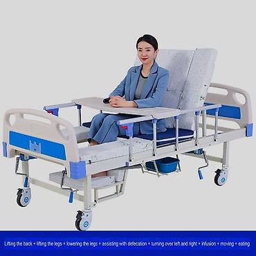 Биотуалеты для людей с инвалидностью: Многофункциональные кровати с туалетом и матрасом, новые 24/7 доставка — 1