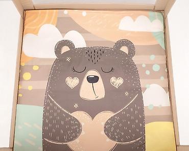 traktor za deca: KIKKA BOO Prenosiva ogradica sa zipom ENJOY Bear – beige (Šifra: KKB5) — 5