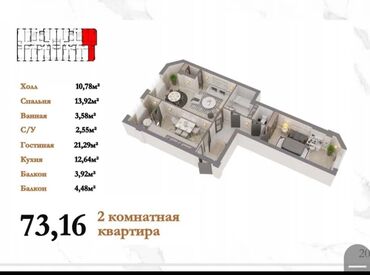 Продажа квартир: Продаю 2 х комнатную квартиру с котлована 2026 3 квартал от