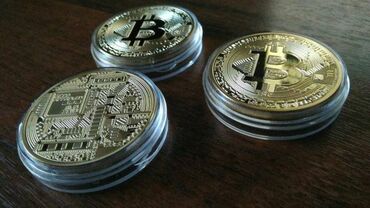 Sikkələr: Bitcoin əyləncəli suvenir sikkəsi. Dekorativ yadigar kolleksiyası. Eni
