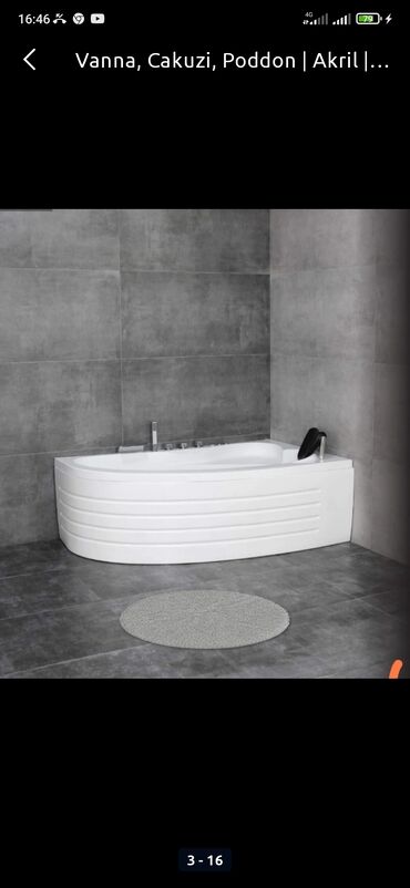 Cakuzi vannalar: Yeni Cakuzi vanna Motorlu, Pulsuz çatdırılma -da lalafo.az — 3 Cakuzi vannalar: Yeni Cakuzi vanna Motorlu, Pulsuz çatdırılma — 3
