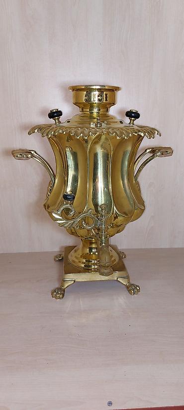 samovar 10 litre: 19-cu esrin sonlari Tula istehsali samovar 7-litrlikdir, materiali; — 6
