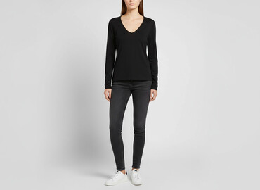 bluzki guess damskie czarne: H&M, Bluzka damska, rozmiar M