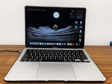 macbook m1 air: Ноутбук, Apple, 8 ГБ ОЗУ, 13.3 ", Б/у, Для работы, учебы, память SSD