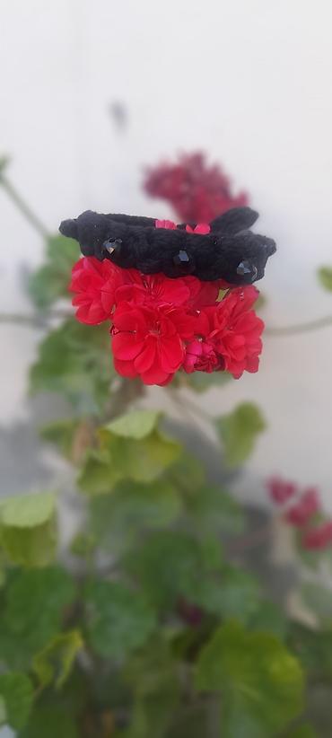muncuqdan sumka: Əl işi aksesuarlar dəsti - Boğazlıq (choker): xırda qırmızı — 4