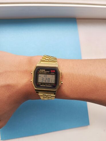 эпл вотч 7 цена в бишкеке: Цифровые часы Casio с квадратным корпусом, выполненные в золотистом