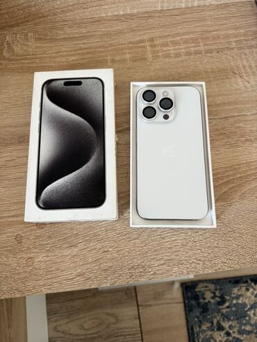 ремонт iphone 12: IPhone 15 Pro, Б/у, 256 ГБ, White Titanium, Коробка, 86 %