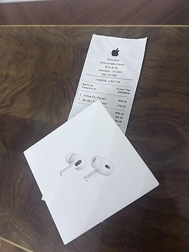 airpods iphone: Yeni Simsiz (Bluetooth) Qulaqcıqlar, Apple, rəng - Ağ — 2