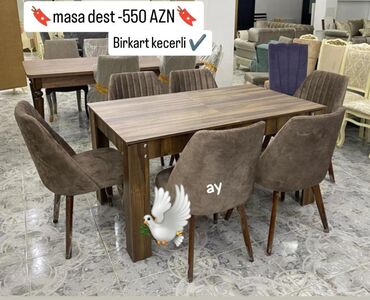 Masa və oturacaq dəstləri: Masa desti yeni