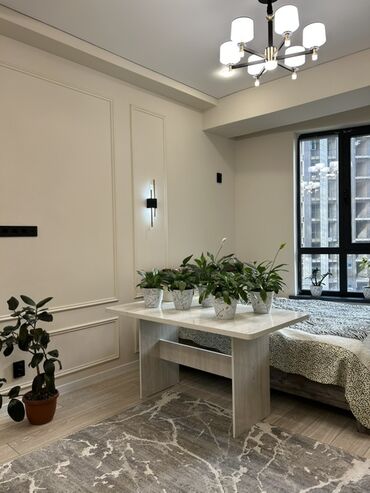 деревянные дома: 2 бөлмө, 47 кв. м, Элитка, 5 кабат, Дизайнердик ремонт