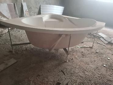 hamam desdi: Künc akril vanna - Forma: üçbucaq/künc yerləşdirmə üçün, oval daxili — 4