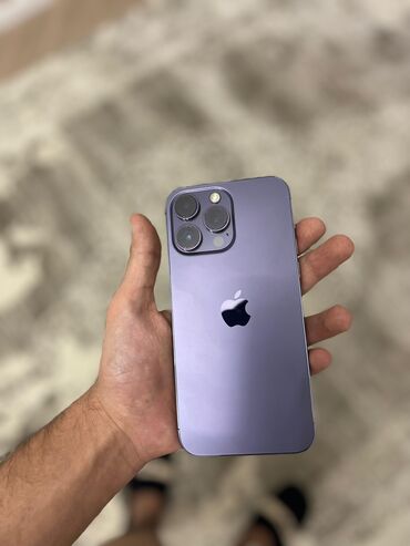 iphone 14 pro max qiymeti azerbaycanda: IPhone 14 Pro Max, 256 GB, Deep Purple, Face ID