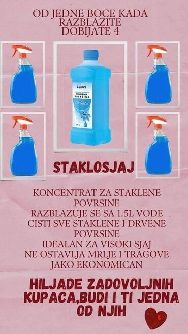 kupujem prodajem stalak za cvece: Limes Staklosjaj je koncentrat za čišćenje staklenih i drvenih