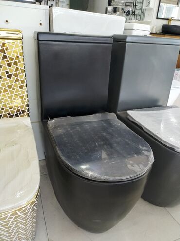 trap hamam: Məhsul: qara rəngli unitaz komplekti - Müasir, minimalist dizayn –