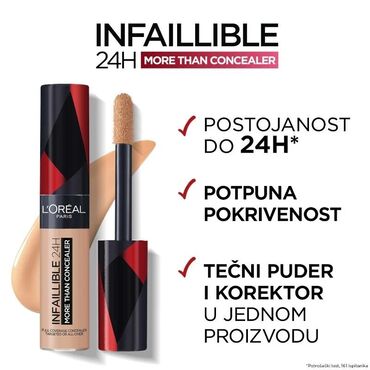 četka za bradu od veprove dlake: L'Oreal korektor - proban samo, nije korišćen, nijansa 328 2u1 - može