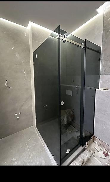 Душевые перегородки и ограждения: Раздвижные стеклянные перегородки для душа - Тип: стационарные и — 2