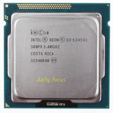 kompüterlər qiyməti: Prosessor Intel Xeon E3-1245V2, 3-4 GHz, İşlənmiş