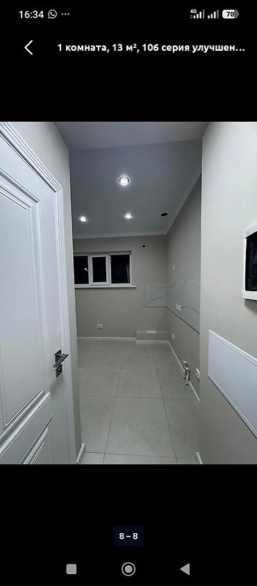 flat osh: 1 комната, 13 м², Цокольный этаж этаж, Евроремонт — 1
