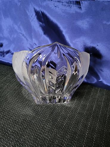 Činije: Cinija kristal,rucni rad,mat.delovi Jugoslavija 70te. Cinija pun — 11