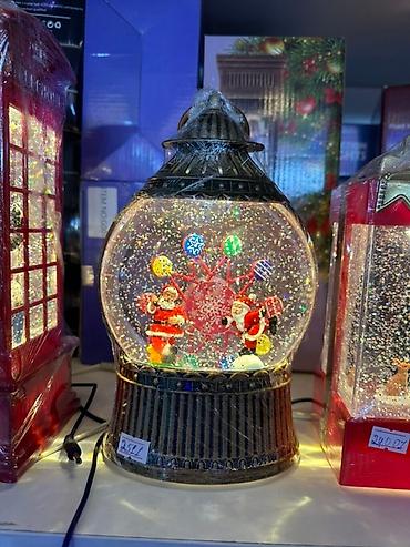 Рабочие настольные лампы: Новогодние декоративные светильники со «снежным» эффектом - — 5