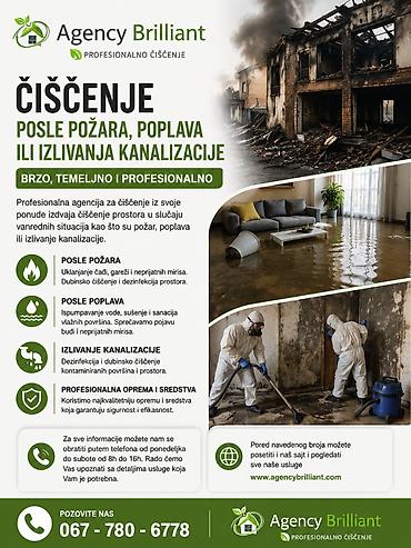 pranje komarnika: Čišćenje prostora posle požara, poplava ili izlivanja kanalizacije — 1