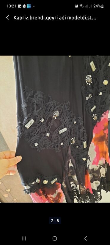 Ziyafət donları: Jovanni brend.temiz ipekden ortasi iri gawlarla bezedilmiw klyow model -da lalafo.az — 18 Ziyafət donları: Jovanni brend.temiz ipekden ortasi iri gawlarla bezedilmiw klyow model — 18