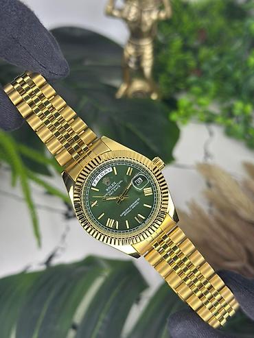 Aksesuarlar: Rolex Day-Date stilində kişi qol saatı - Korpus: paslanmayan polad — 10