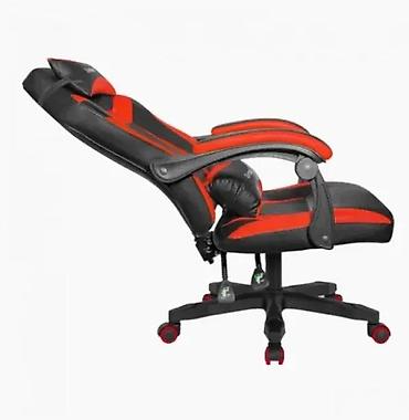 Kancelarijske stolice: Gaming stolica Defender – crno/crvena - Ergonomski dizajn sa visokom — 2