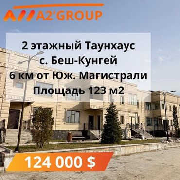 продажа домов в городе бишкек: 123 м², 4 комнаты, Требуется ремонт Без мебели