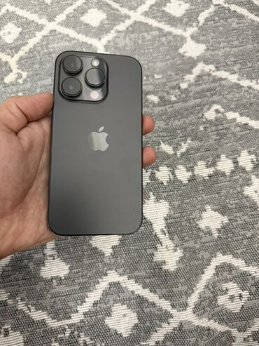 тилифо: IPhone 14 Pro, Б/у, 128 ГБ, Black Titanium