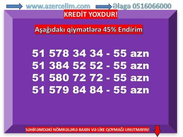 SİM-kartlar: Nömrə: ( 051 ) ( 5798787 ), İşlənmiş