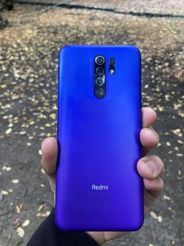 зарядка на телефон флай: Xiaomi Redmi 9, 64 GB, rəng - Mavi, 
 Sensor, Barmaq izi, İki sim kartlı