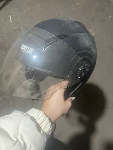 зимняя маска: Мотошлем VIRTUE с прозрачным визором - Тип: открытый (полулицевой)