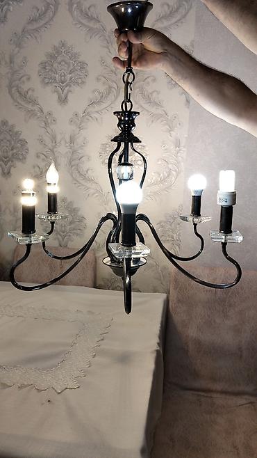 tavan işıqları: Çılçıraq, 6 lampa, Metal — 1