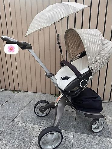 Коляска, Stokke, цвет - Серебристый, Б/у, Самовывоз — 1