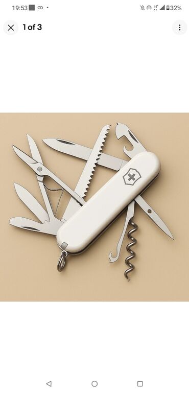 очки фирменные: Редкий раритетный нож Victorinox Huntsman белый 1.3713, новый