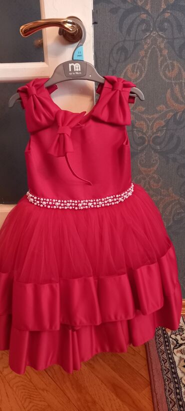 платье: Детское платье цвет - Красный