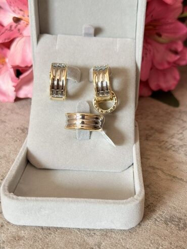 золотой лошадь пластырь цена: ✨ Набор Bvlgari — кольцо (17 размер), серьги и кулон. Стиль, блеск и