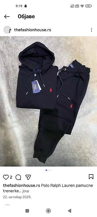 air max command cena: Polo Ralph Lauren pamučna trenerka – komplet extra snizena - Crna — 2