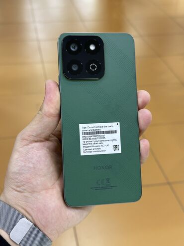 телефон для игр: Honor X7, Новый, 256 ГБ, цвет - Зеленый, 2 SIM